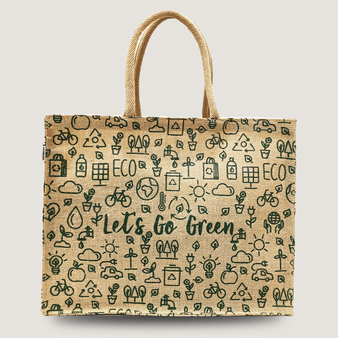 EARTHBAGS PRINTED SHOPPER WITH PADDED HANDLES