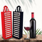 EARTHBAGS STRIPED BOTTLE BAGS IN RED AND WHITE - PACK OF 2