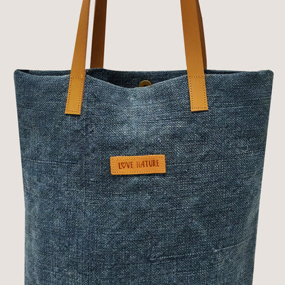 EARTHBAGS WASHED JUTE CANVAS TOTE BAG