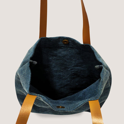 EARTHBAGS WASHED JUTE CANVAS TOTE BAG