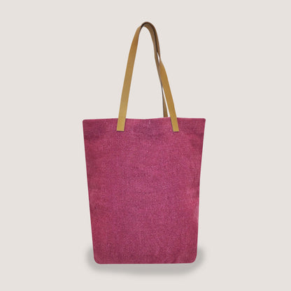 EARTHBAGS WASHED JUTE CANVAS TOTE BAG