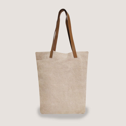 EARTHBAGS WASHED JUTE CANVAS TOTE BAG