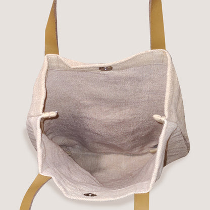 EARTHBAGS WASHED JUTE CANVAS TOTE BAG