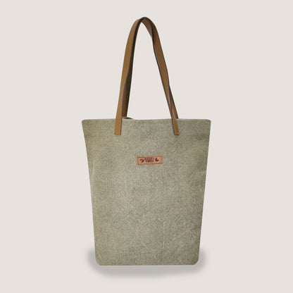 EARTHBAGS WASHED JUTE CANVAS TOTE BAG