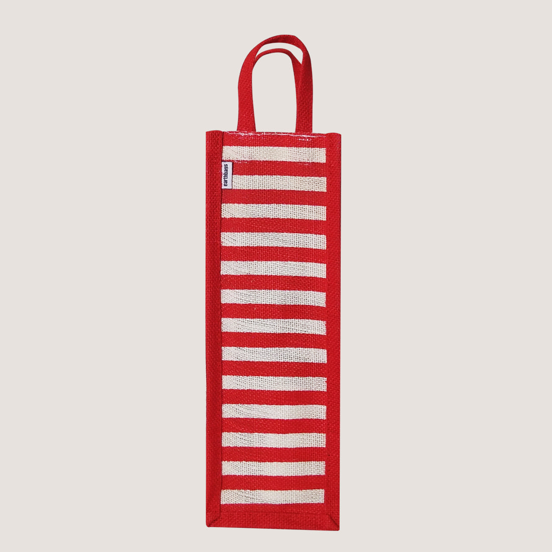 EARTHBAGS STRIPED BOTTLE BAGS IN RED AND NAVYBLUE - PACK OF 2