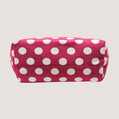 POLKA VIBES EMBROIDERED JUTE BAG