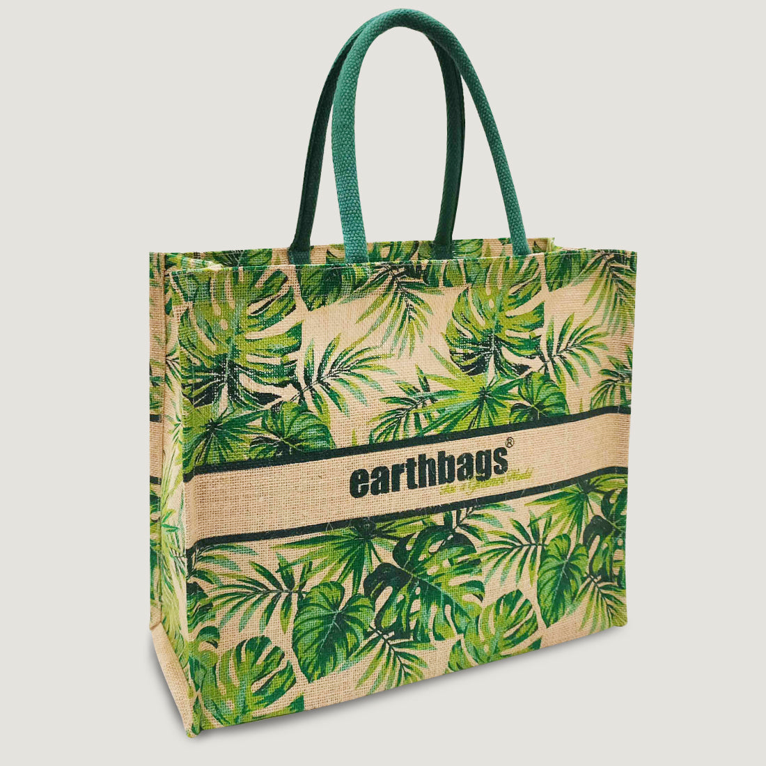 EARTHBAGS PRINTED SHOPPER WITH PADDED HANDLES