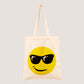 EARTHBAGS EMOJI COTTON TOTE IN OFF-WHITE – PACK OF 2