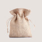 EARTHBAGS JUTE POTLI IN NATURAL COLOR WITH DRAWSTRING - PACK OF 12