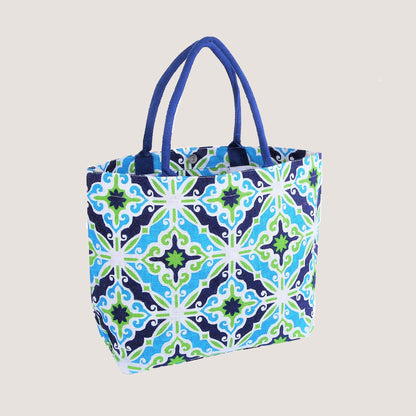 EARTHBAGS FLORAL VIBE JUTE TOTE BAGS